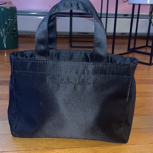 Polo Ralph Lauren black satin mini purse - Picture 7 of 8